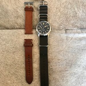 Jack Mason 3-Hand Stainless Steel Nylon Watch